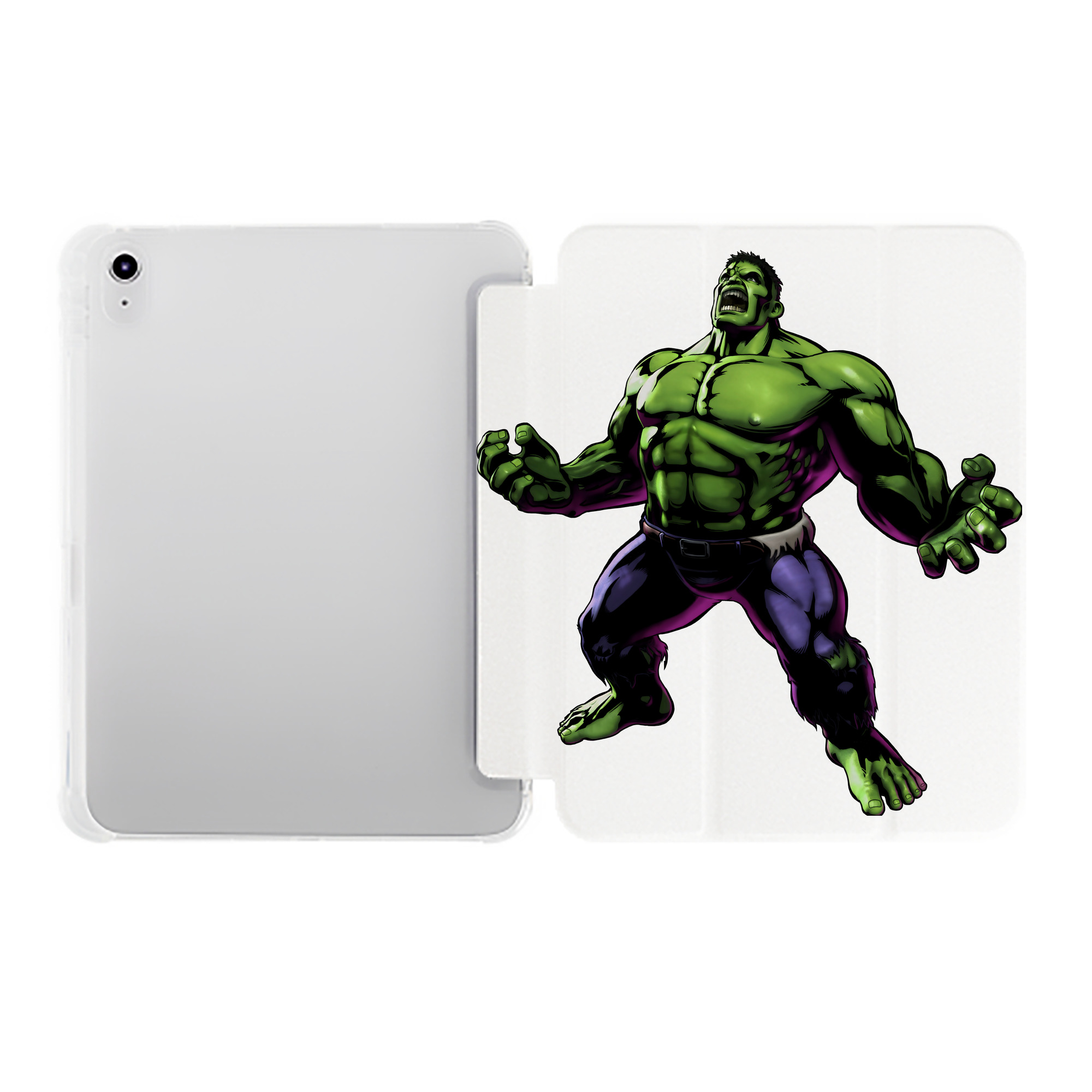 （画像用） アベンジャーズ The Avengers IPad ケース ペン収納付き 三つ折りスタンド PUレザー×シリコン 対応機種9.5/10.5/10.9インチ